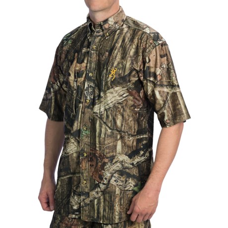 47%OFF メンズハンティングシャツ ブラウニングワサッチメッシュライトシャツ - ショートスリーブ（男性用） Browning Wasatch Mesh Lite Shirt - Short Sleeve (For Men)
